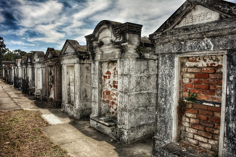 Graves in Lafayette Cemetery #1 in New Orleans, LA. By Michele Dorsey Walfred