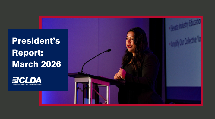 A professional portrait of CLDA President Lorena Camargo, highlighting her term focus: supporting members, fostering innovation, and creating industry connections.